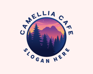 Forest Outdoor Mountain logo design