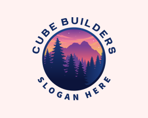 Forest Outdoor Mountain logo design