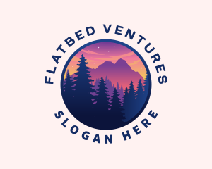 Forest Outdoor Mountain logo design