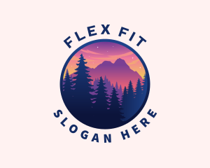 Forest Outdoor Mountain logo design