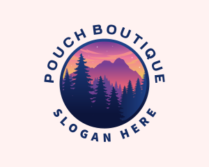 Forest Outdoor Mountain logo design