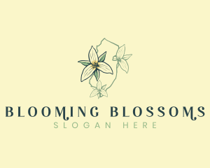 Trillium Flower New Jersey  logo design