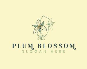 Trillium Flower New Jersey  logo design