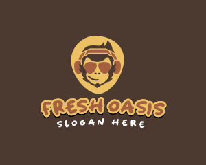 Cool Chimp Headset logo design