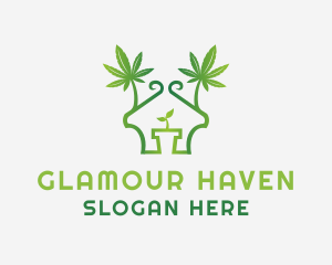 House Marijuana Pot logo