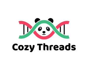 DNA Thread Panda  logo design