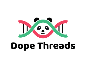 DNA Thread Panda  logo design