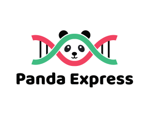 DNA Thread Panda  logo design