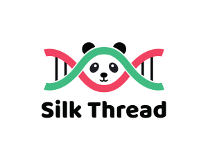 DNA Thread Panda  logo design