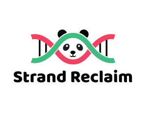 DNA Thread Panda  logo design