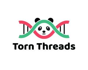 DNA Thread Panda  logo design