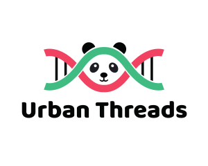 DNA Thread Panda  logo design