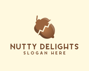 Acorn Nut Arrow logo design