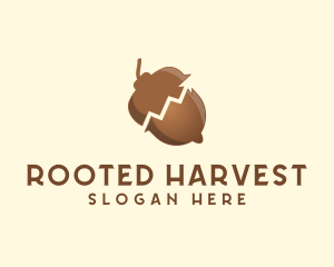 Acorn Nut Arrow logo design