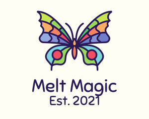 Colorful Butterfly Insect logo design