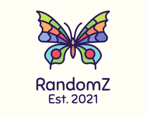 Colorful Butterfly Insect logo