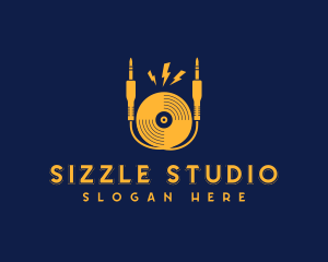 Music Studio Vinyl logo design