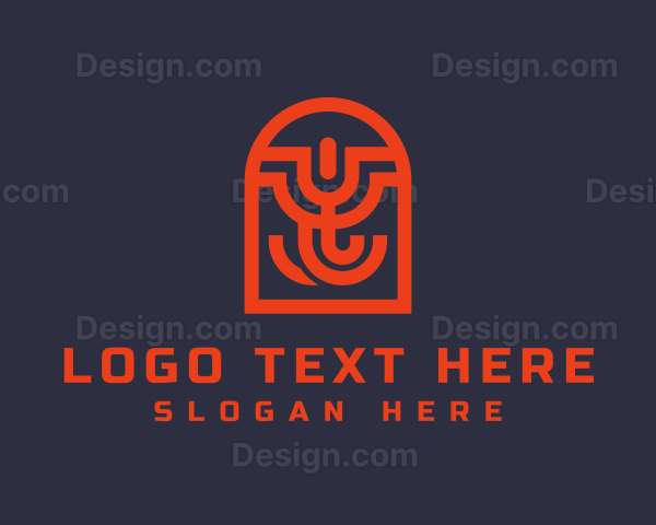 Abstract Arch Letter Y Logo