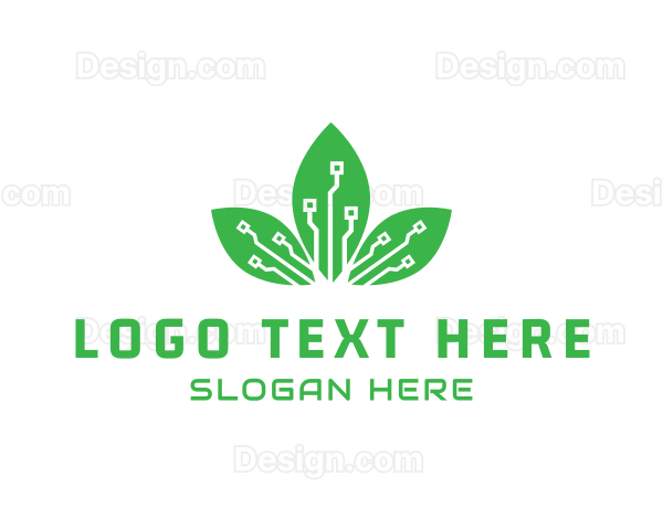 Digital Leaf Circuit Logo