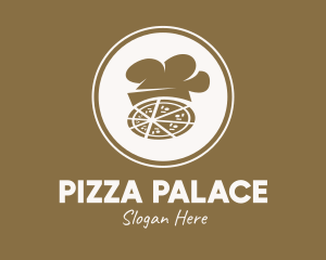 Brown Pizza Chef logo design