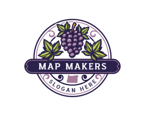 Grape Fruit Oregon logo design