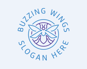 Insect Wing Emblem logo