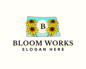 North Dakota Flower logo design