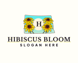 North Dakota Flower logo design