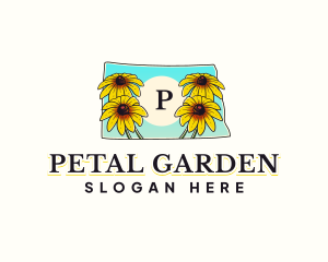 North Dakota Flower logo design