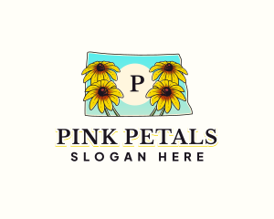 North Dakota Flower logo design