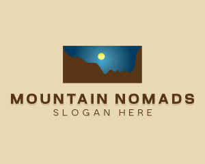 Mountain Range Moon  logo design