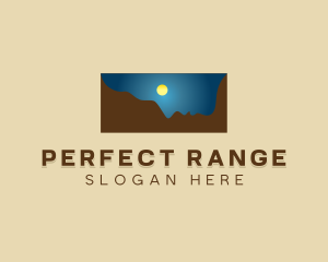 Mountain Range Moon  logo design