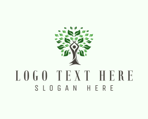 Tree - Human Tree Meditation logo design