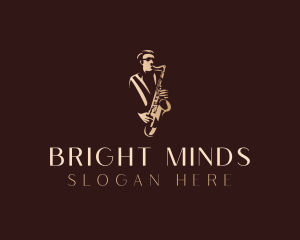 Saxophone Jazz Musician Logo