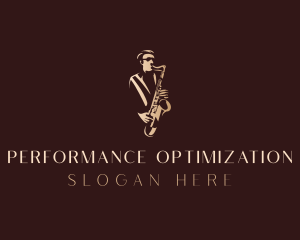 Saxophone Jazz Musician logo design