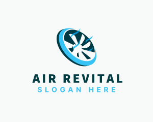 Fan Ventilation Propeller logo design