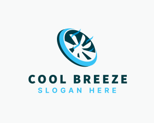 Fan Ventilation Propeller logo design