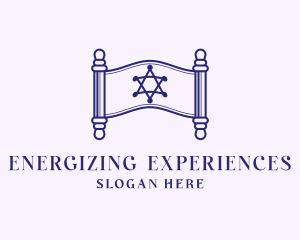 Torah Scroll Jewish logo