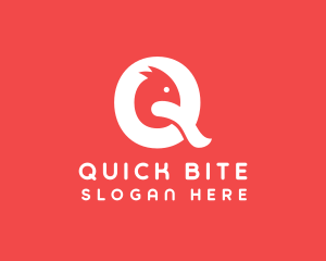 Chicken Letter Q logo design