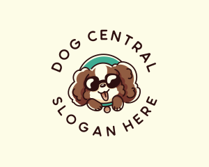 Dog Puppy Sunglasses logo design