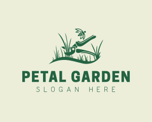 Lawn Care Grass Pruners logo design