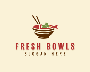 Fish Dining Cuisine logo design