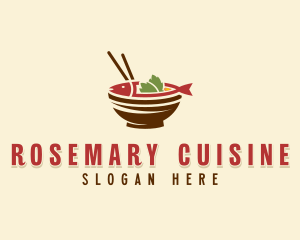 Fish Dining Cuisine logo design