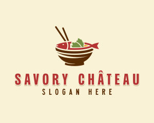 Fish Dining Cuisine logo design