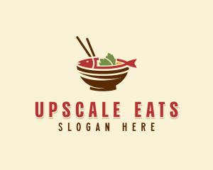 Fish Dining Cuisine logo design