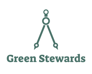 Green Architect Compass logo design