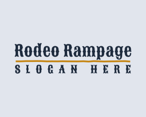 Western Rodeo Business logo design