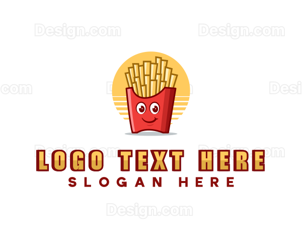 French Fries Food Snack Logo