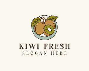 Organic Kiwi Fruit logo design