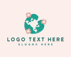 Frog Lotus Leaf logo